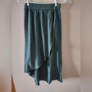 NWT mbyM midi skirt, teal, size XS